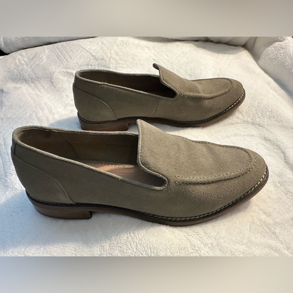 Sperry Olive Suede Loafers